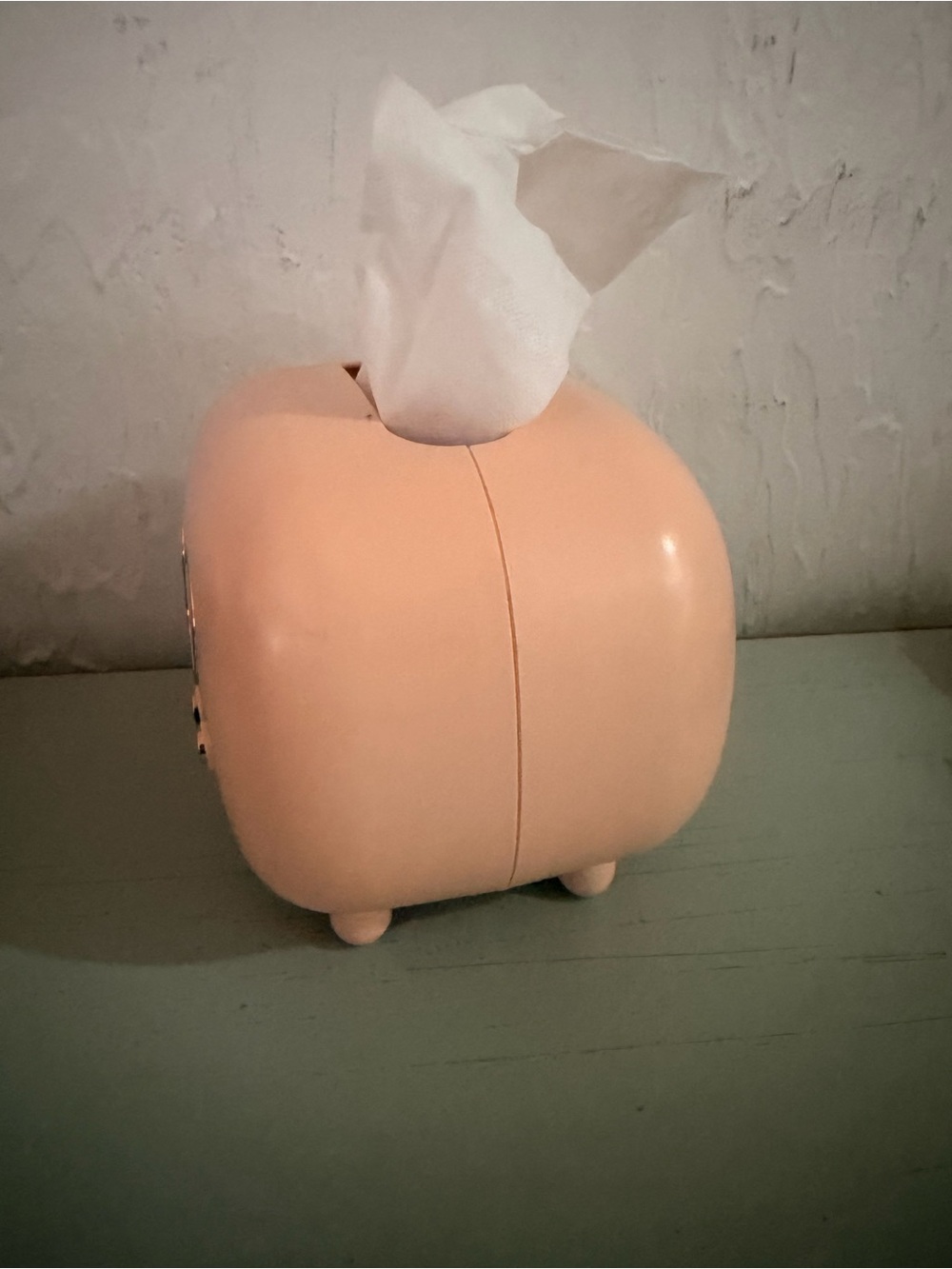 Retro Radio Tissue Box Holder Pink & Rose Gold Home Decor - Picture 5 of 8